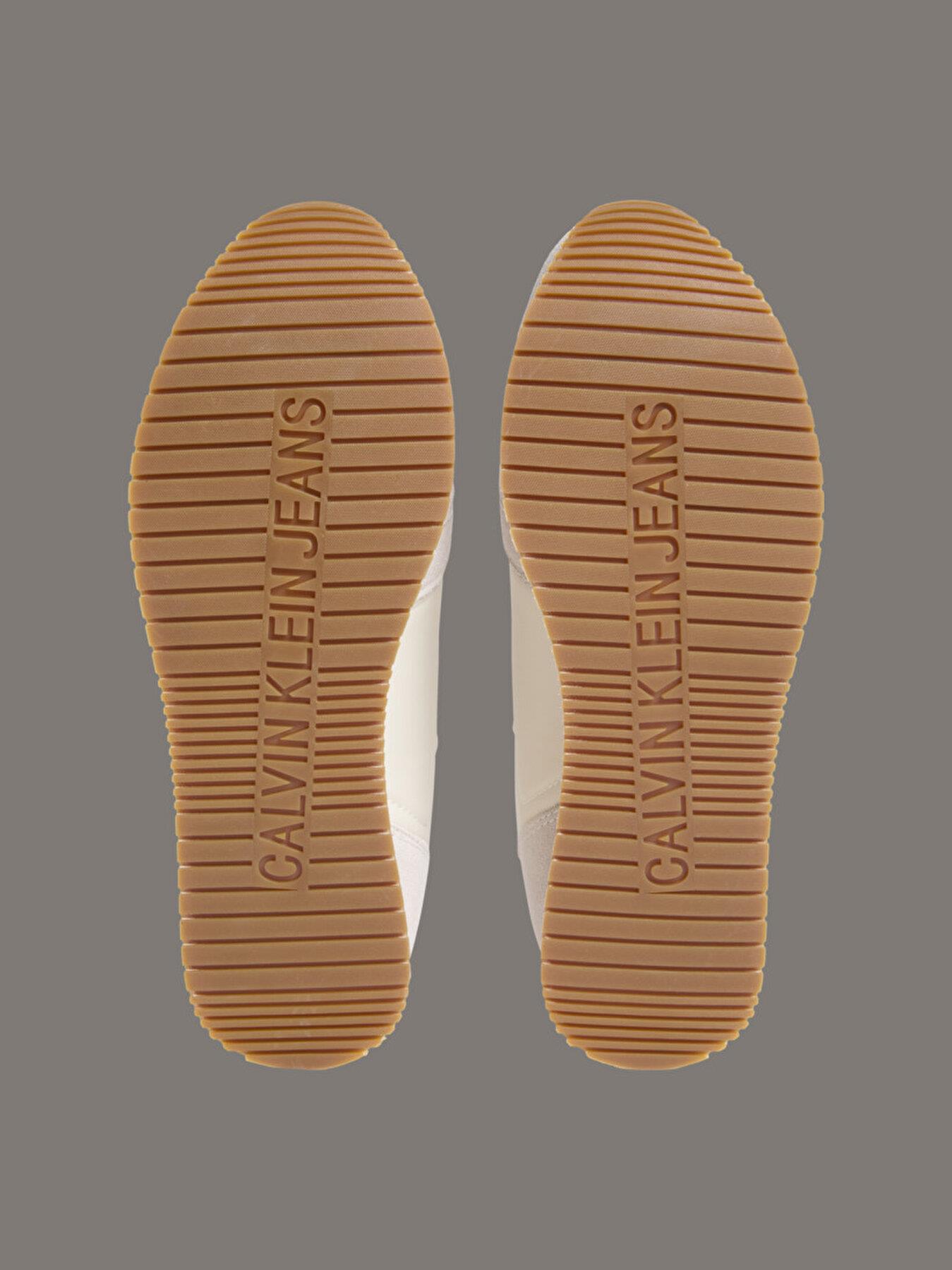 Calvin Klein Calvin Klein Erkek Rahat Yüksek Taban Renk Geçişli Süet Detaylı Deri Bej Sneaker YM0YM01152-0GF