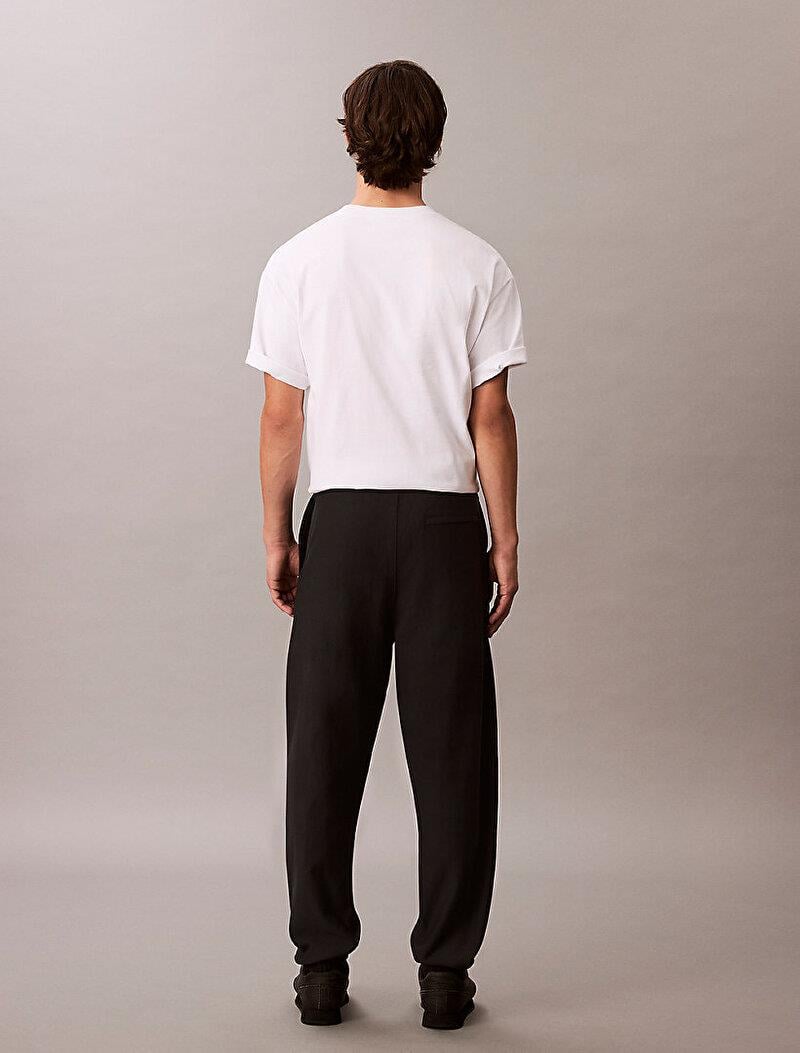 Calvin Klein Calvin Klein Erkek Regular Fit Beli ve Paçası Lastikli Pamuklu Siyah Eşofman Altı LV04RC279G-UB1