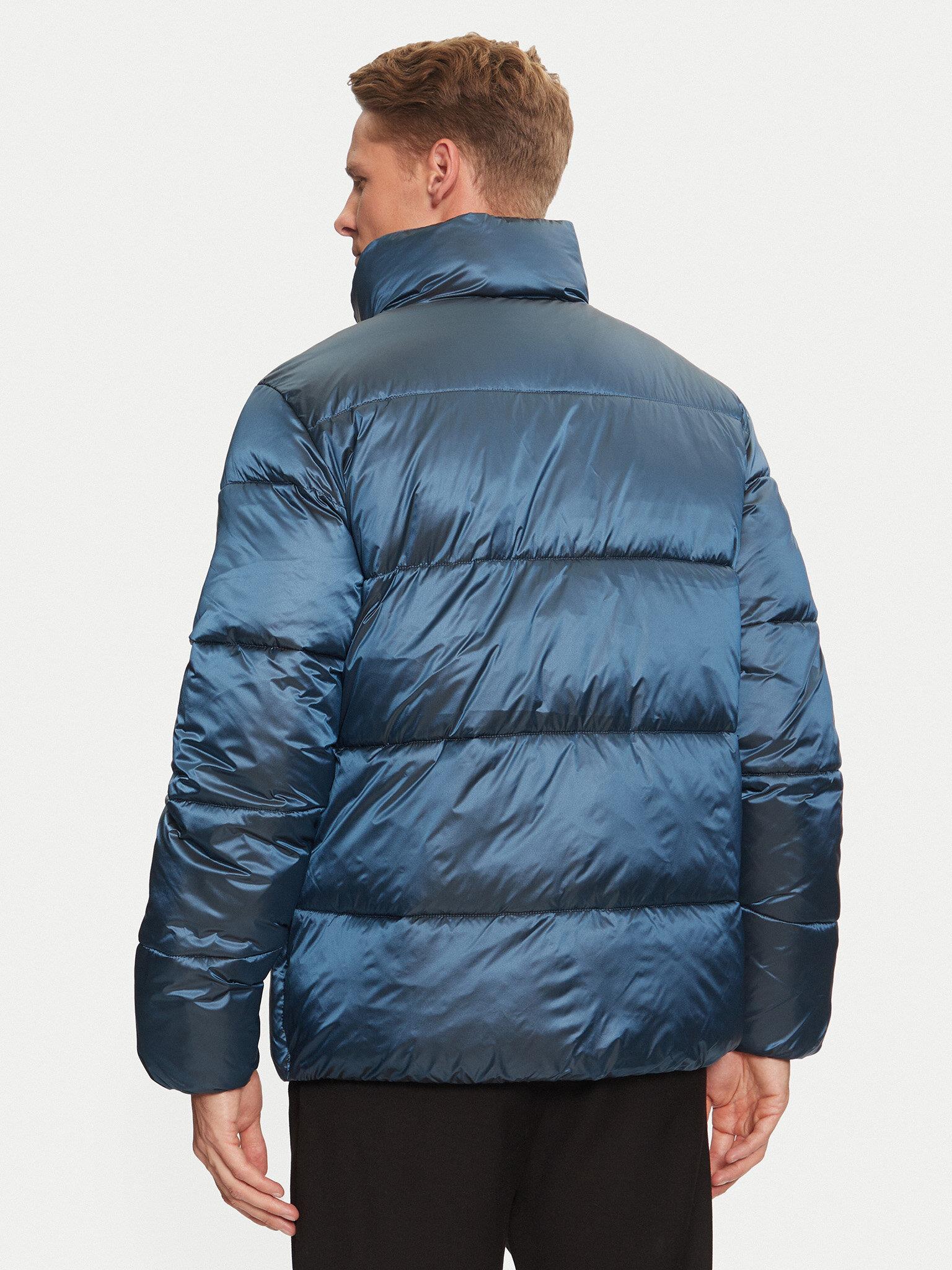 Calvin Klein Calvin Kleın Erkek Regular Fit Fermuar Kapamalı Uzun Kollu Dik Yaka Mavi Ceket J30J326097-CDO