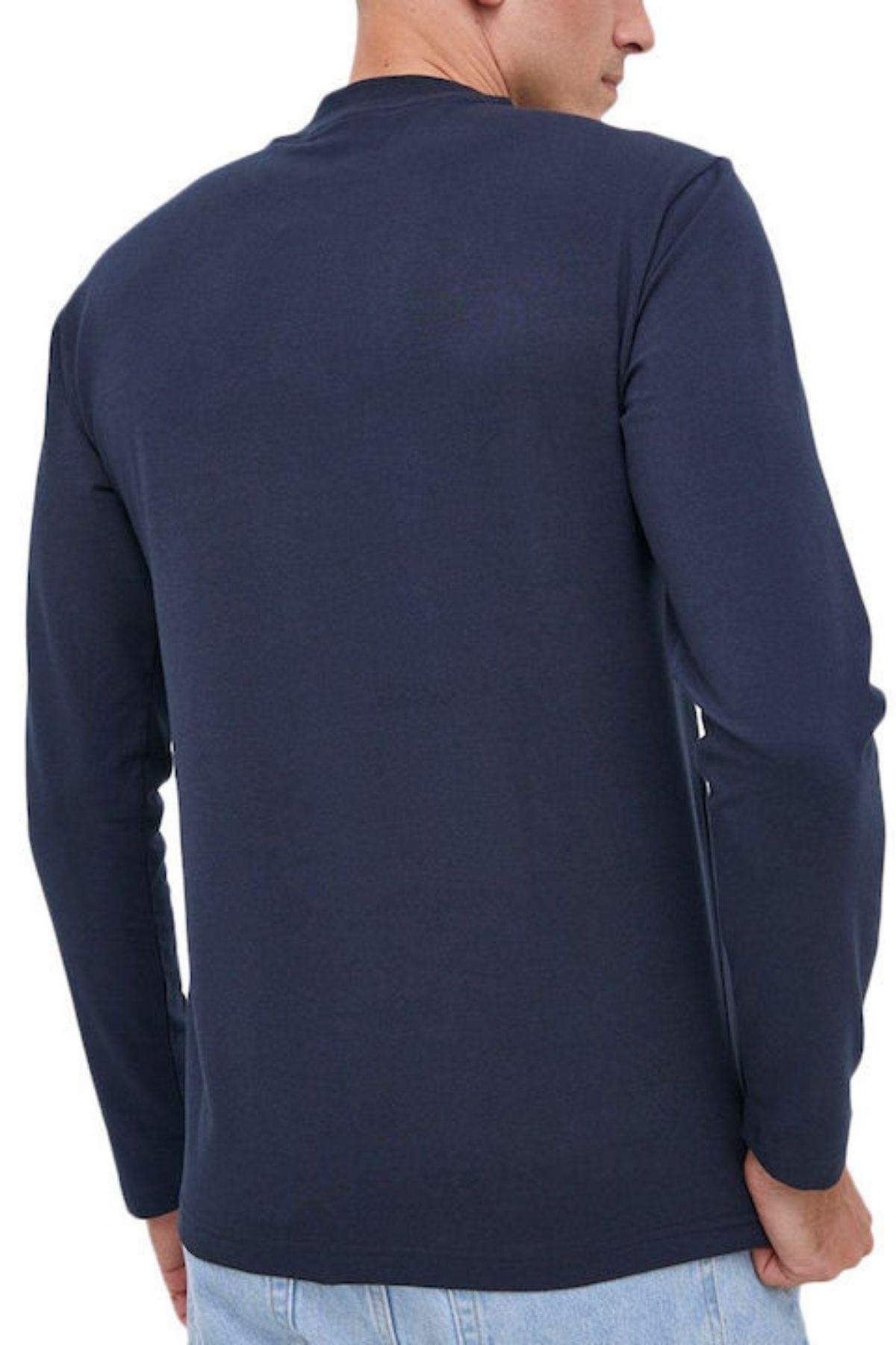 Calvin Klein Calvin Kleın Erkek Slim Fit Uzun Kol Pamuklu Lacivert1 Polo Yaka T-Shirt K10K110179-CHW