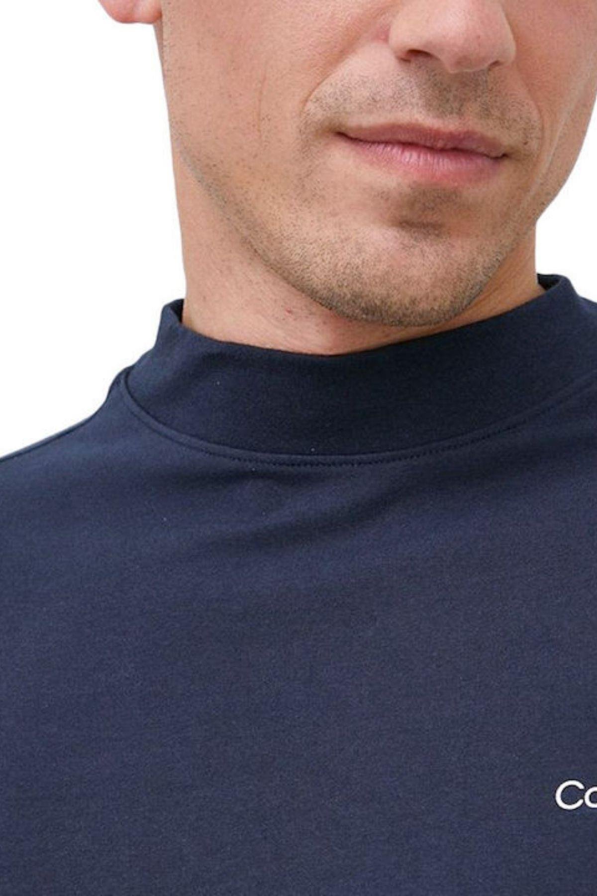 Calvin Klein Calvin Kleın Erkek Slim Fit Uzun Kol Pamuklu Lacivert1 Polo Yaka T-Shirt K10K110179-CHW