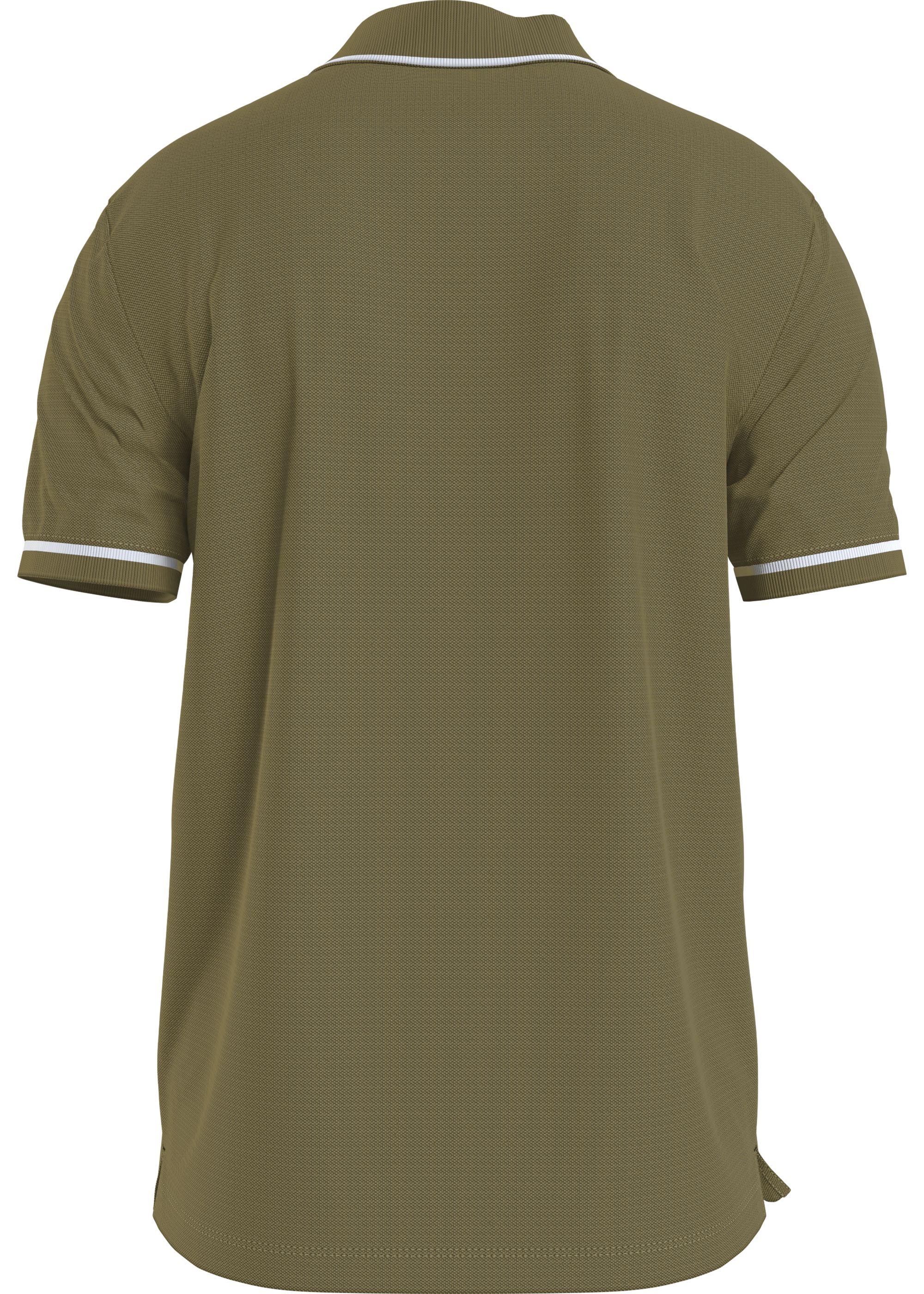 Calvin Klein Calvin Kleın Erkek Slim Fit Polo Yaka Kısa Kol Yeşil Polo Yaka T-Shirt J30J315603-LB6