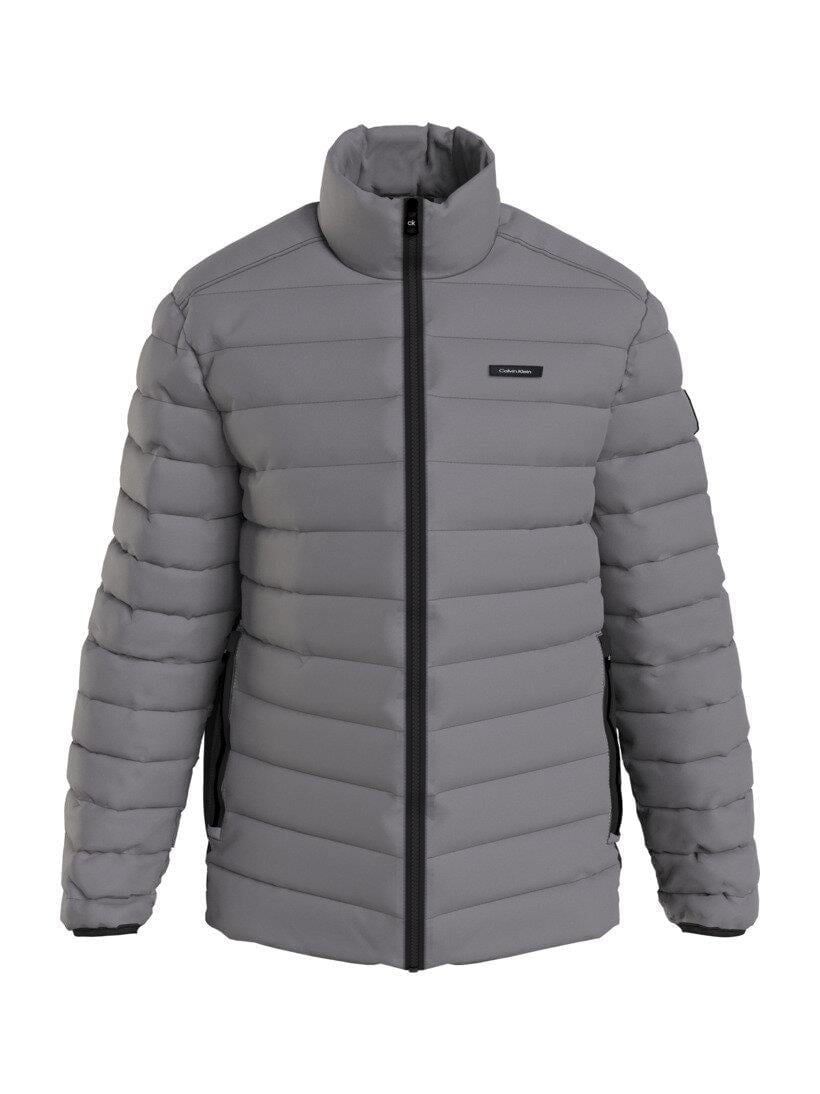 Calvin Klein Calvin Kleın Erkek Su Geçirmez Dik Yaka Şişme Gri Mont K10K108291-PC9