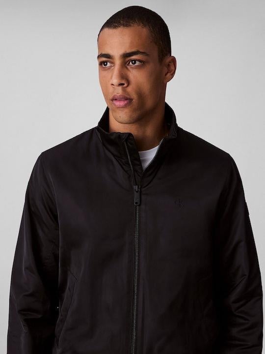Calvin Klein Calvin Klein Erkek Su İtici Rüzgar Geçirmez Kumaş Dik Yaka Uzun Kollu Siyah Ceket LV04RC516G-UB1