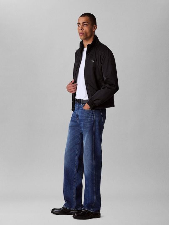 Calvin Klein Calvin Klein Erkek Su İtici Rüzgar Geçirmez Kumaş Dik Yaka Uzun Kollu Siyah Ceket LV04RC516G-UB1