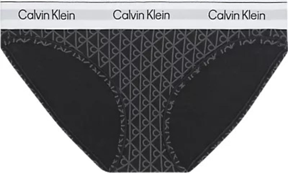 Calvin Klein Calvin Klein Kadın Calvin Yazı Detay Slim Fit Dokuma Siyah Bikini Altı LV00QF8520-2RG