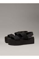 Calvin Klein Calvin Klein Kadın Dolgu Yüksek Topuklu Çift Bantlı Rahat Siyah Sandalet YW0YW01788-0GJ