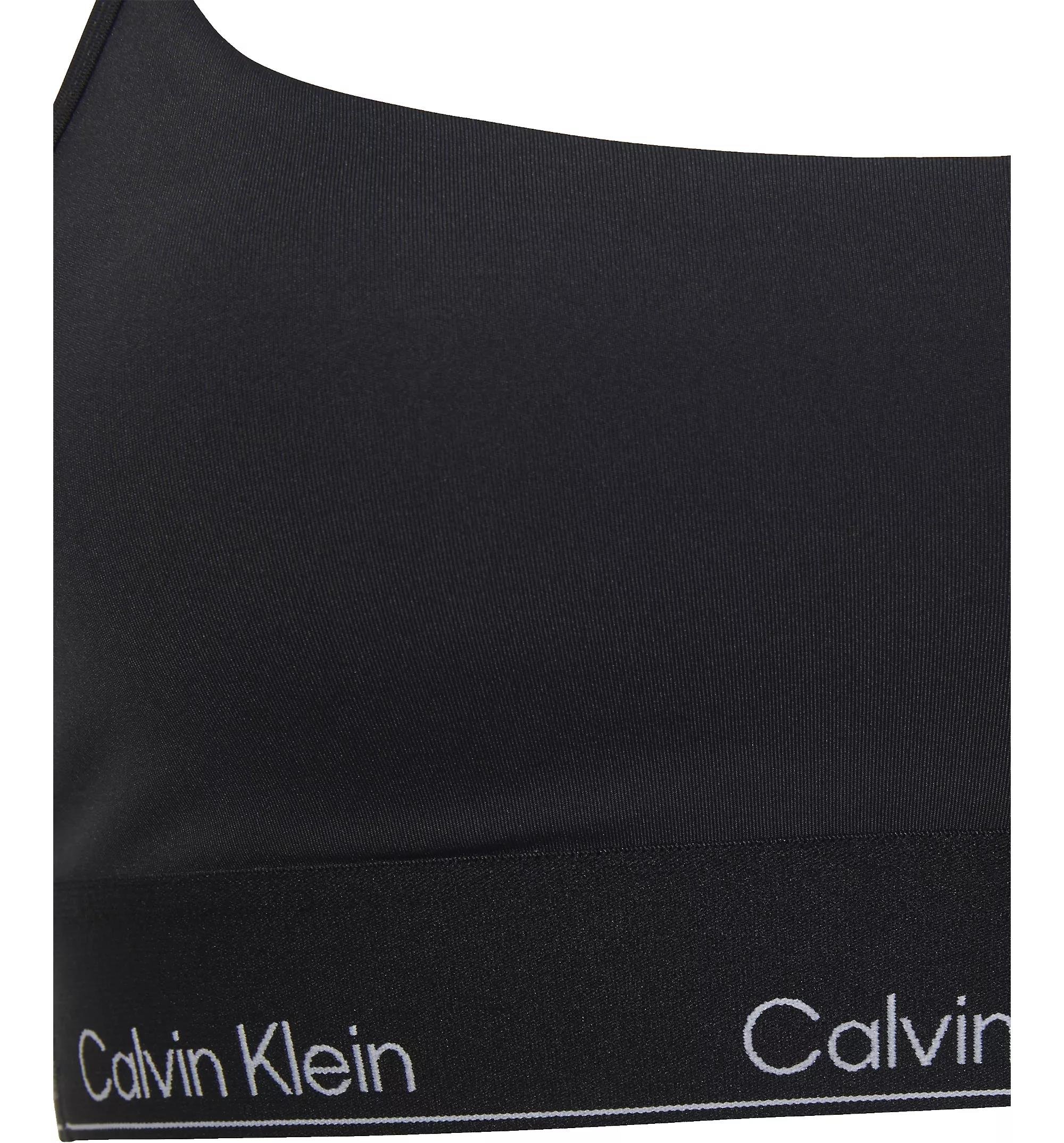 Calvin Klein Calvin Klein Kadın Hızlı Kuruyan Kumaş Düşük Destekli Beli Elastik Bantlı Dar Kesim Siyah Spor Sütyen LVGWS5K136-UB1