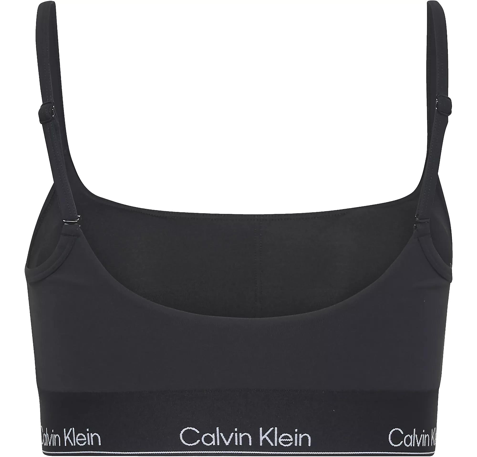 Calvin Klein Calvin Klein Kadın Hızlı Kuruyan Kumaş Düşük Destekli Beli Elastik Bantlı Dar Kesim Siyah Spor Sütyen LVGWS5K136-UB1