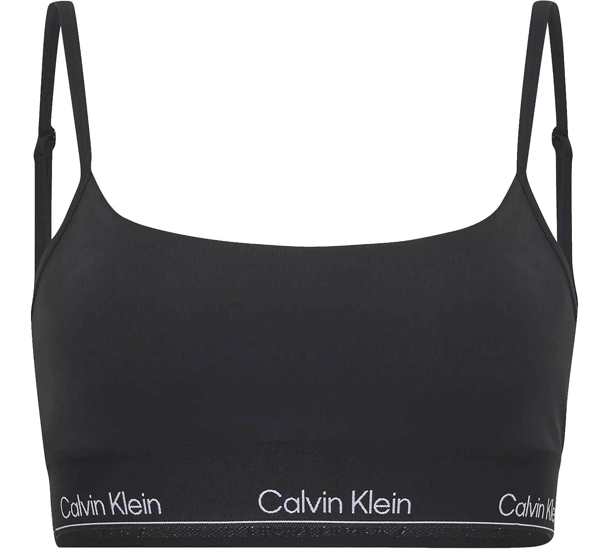 Calvin Klein Calvin Klein Kadın Hızlı Kuruyan Kumaş Düşük Destekli Beli Elastik Bantlı Dar Kesim Siyah Spor Sütyen LVGWS5K136-UB1