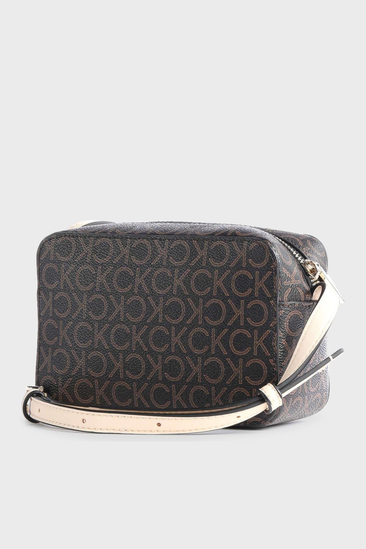 Calvin Klein Calvin Kleın Kadın Logo Baskılı Çapraz Kahverengi Çanta K60K610294-0HD