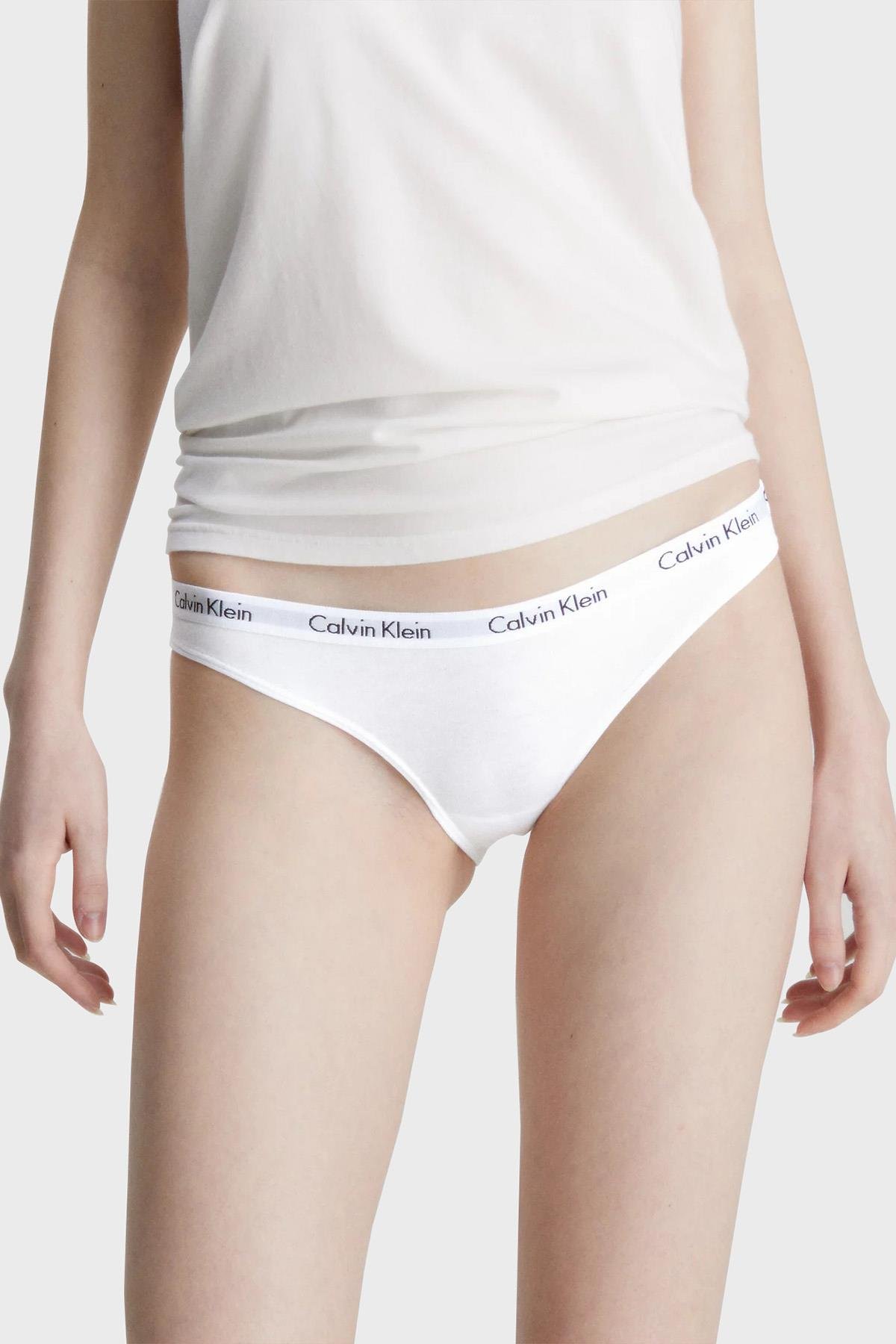 Calvin Klein Calvin Kleın Kadın Marka Logolu Günlük Kullanım Siyah Külot 000QD3588E-WZB