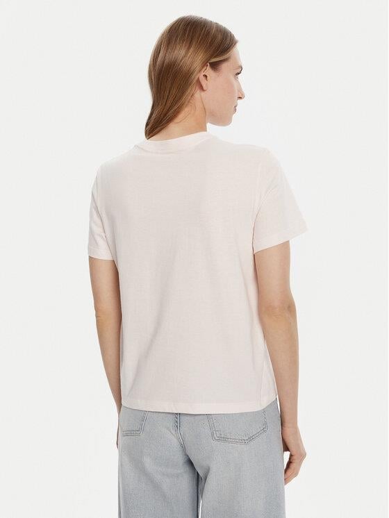 Calvin Klein Calvin Klein Kadın Normal Kalıp %100 Pamuklu CK Logo Detaylı Kısa Kollu Pembe T-Shirt LV047D873G-WFI