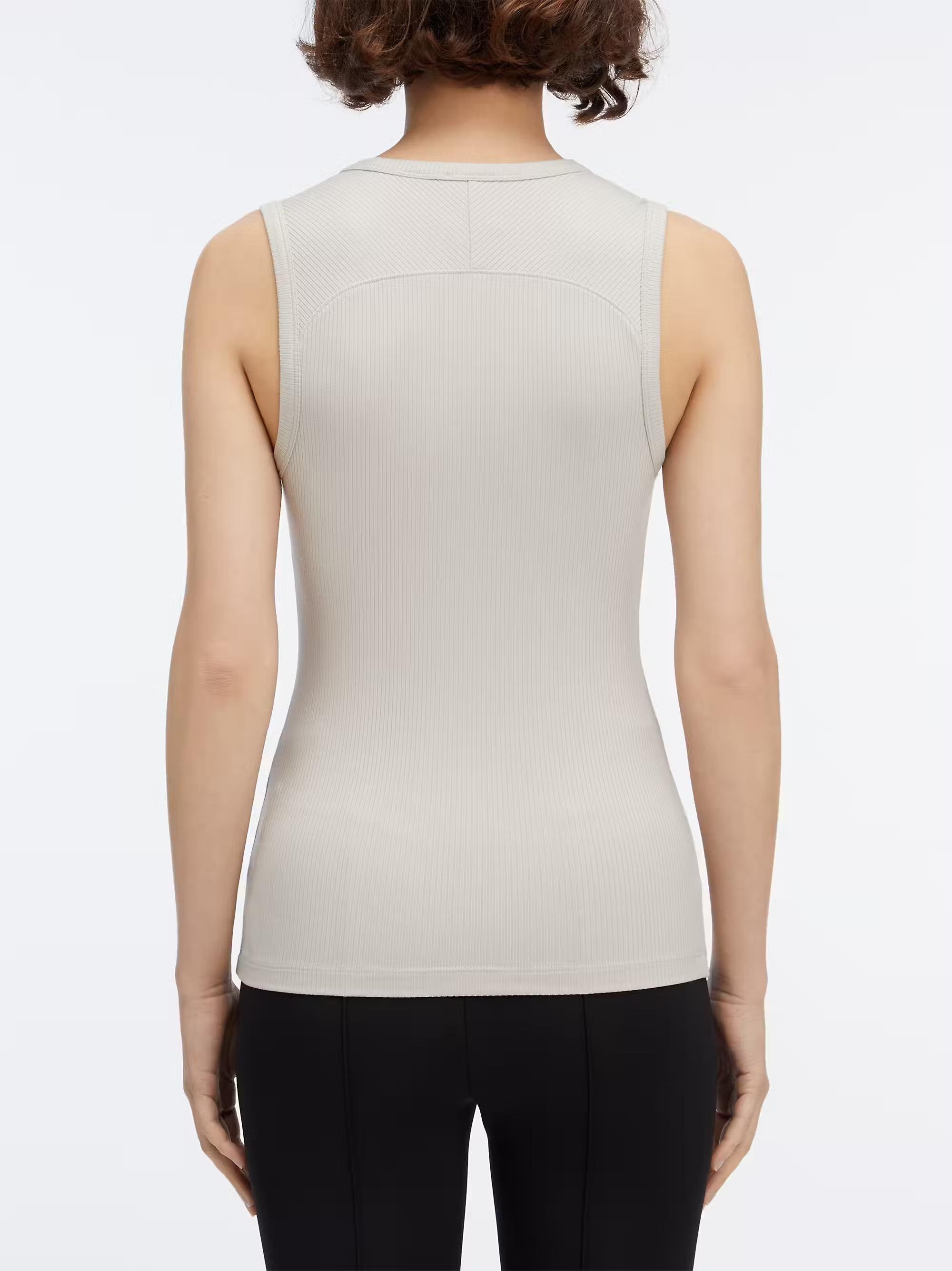 CALVIN KLEIN Calvin Kleın Kadın Pamuklu Yuvarlak Kolsuz Günlük Gri Atlet K20K208054-PE0