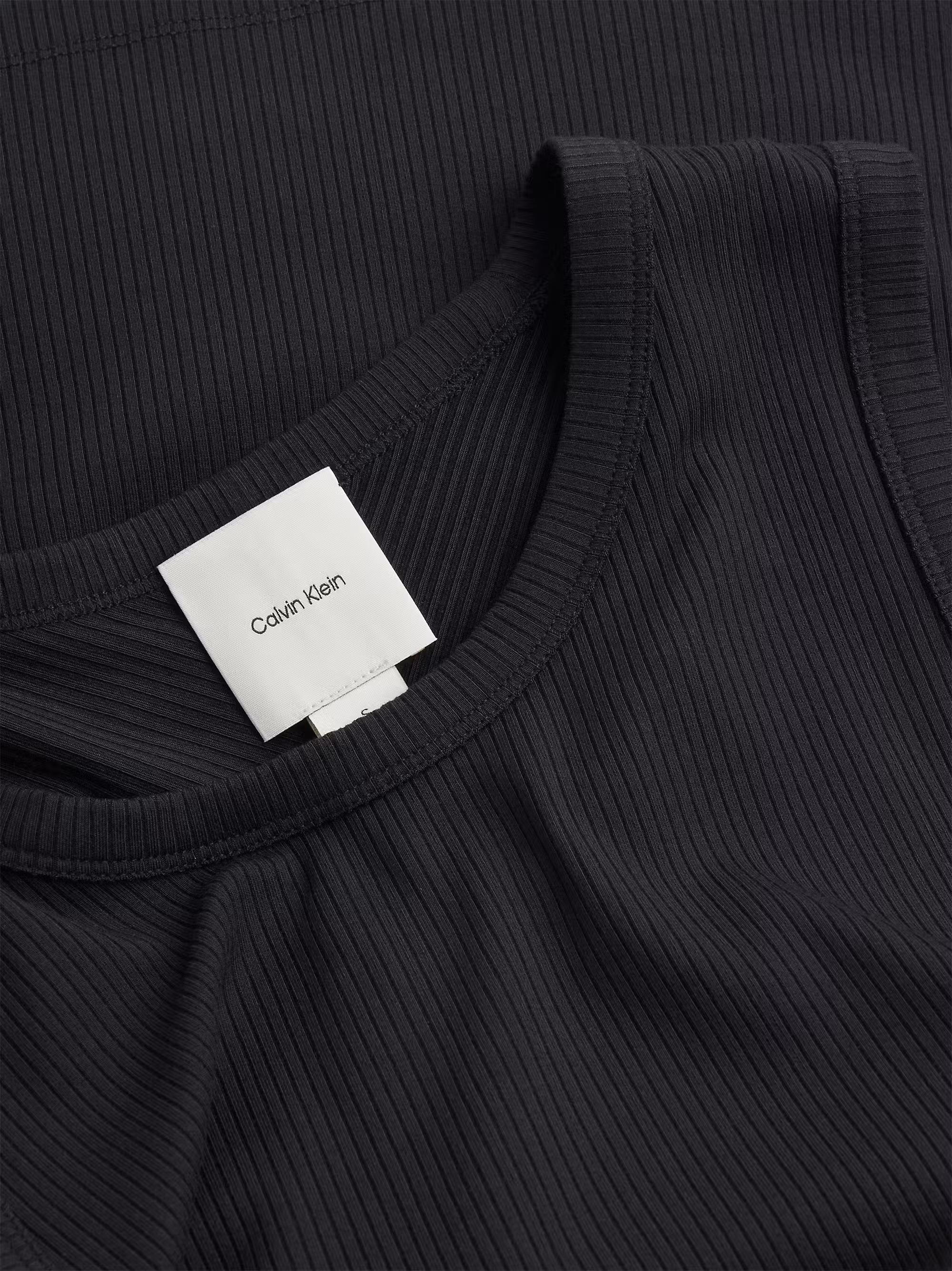 CALVIN KLEIN Calvin Kleın Kadın Pamuklu Yuvarlak Kolsuz Günlük Siyah Atlet K20K208054-BEH