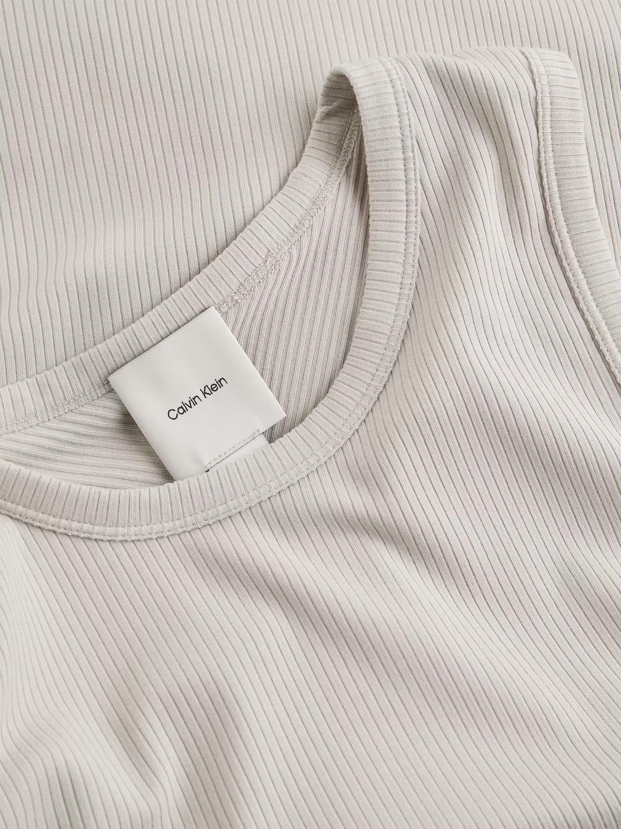 CALVIN KLEIN Calvin Kleın Kadın Pamuklu Yuvarlak Kolsuz Günlük Gri Atlet K20K208054-PE0