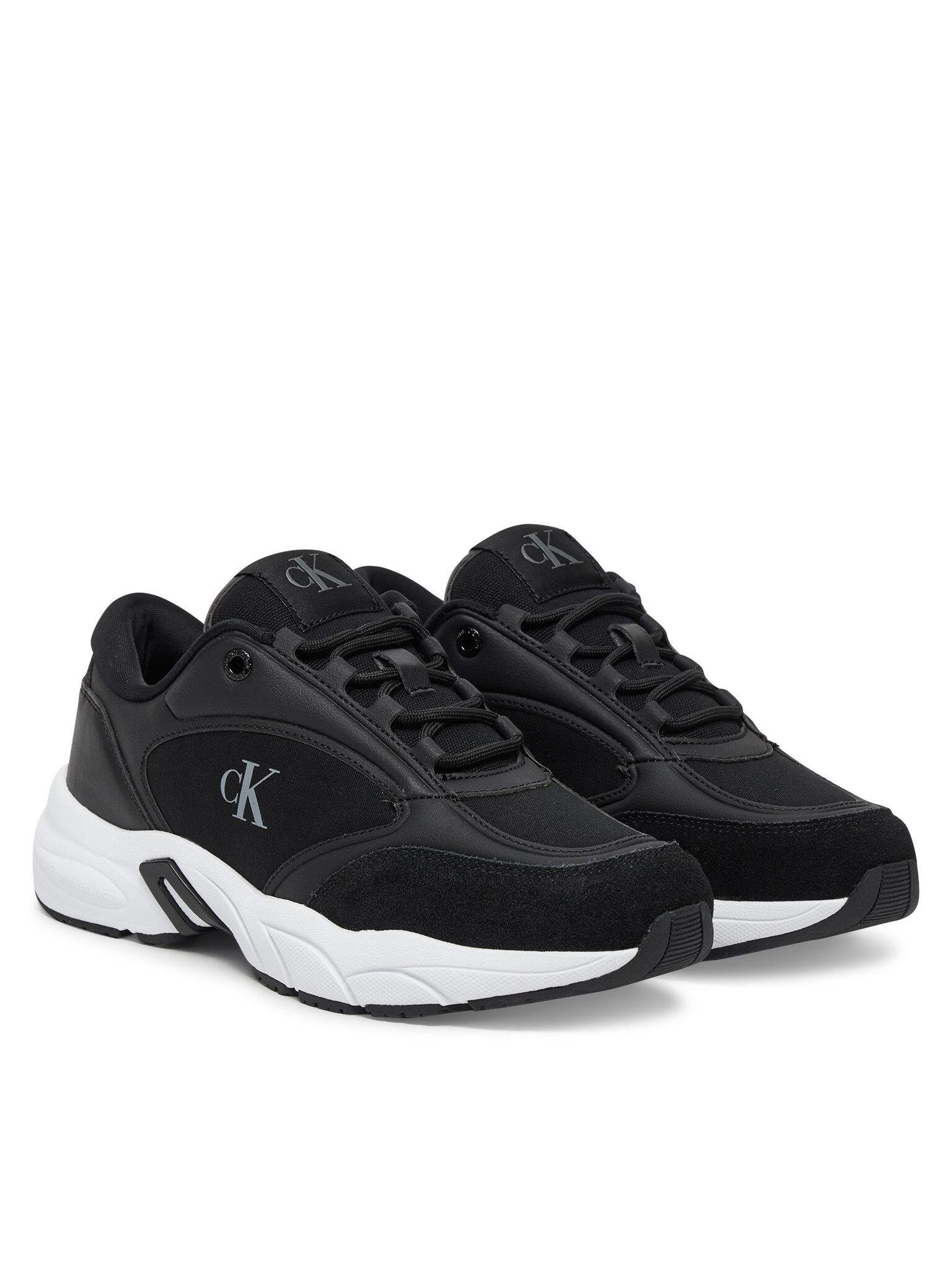 Calvin Klein Calvin Klein Kadın Renk Geçişli Orta Topuk Rahat Kalın Taban CK Yazı Detaylı Siyah Sneaker YW0YW01743-BEH