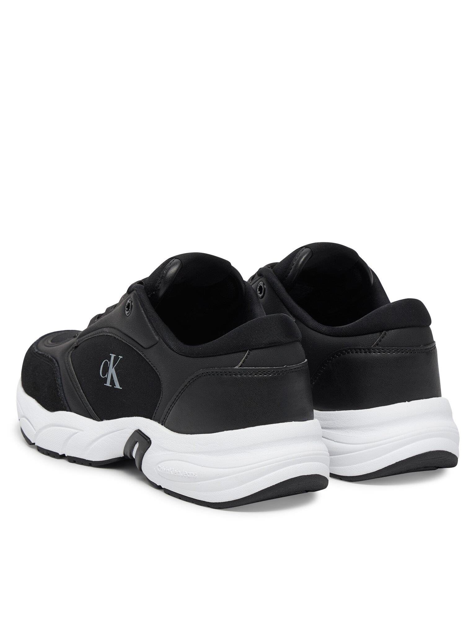 Calvin Klein Calvin Klein Kadın Renk Geçişli Orta Topuk Rahat Kalın Taban CK Yazı Detaylı Siyah Sneaker YW0YW01743-BEH