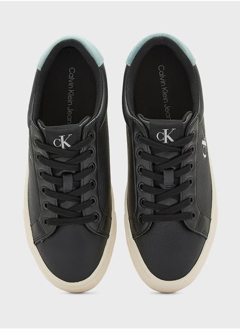 Calvin Klein Calvin Kleın Kadın Yüksek Rahat Taban Deri Siyah Sneaker YW0YW01669-0GX