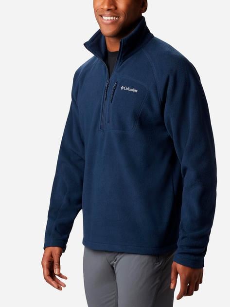 Columbia Columbia Erkek Fermuar Kapamalı Dik Yaka Uzun Kollu Lacivert Sweatshirt 1553511-468