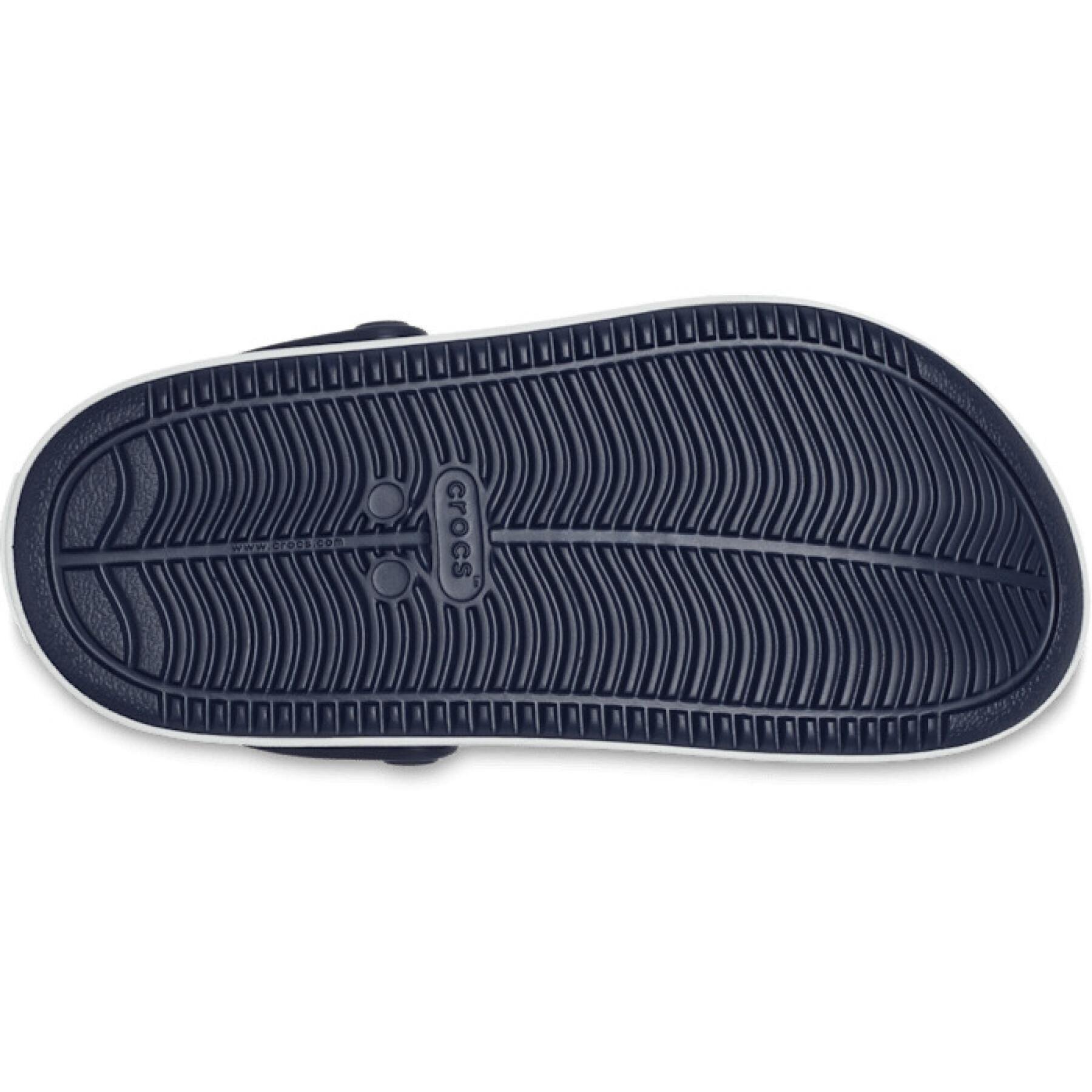 Crocs Crocs Çocuk Logolu Yazlık Orijinal Kaydımaz Günlük Kullanım Lacivert Terlik 208477-4CC
