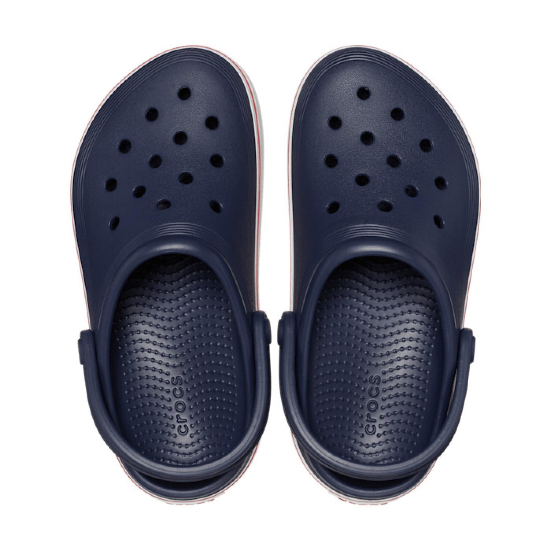 Crocs Crocs Çocuk Logolu Yazlık Orijinal Kaydımaz Günlük Kullanım Lacivert Terlik 208477-4CC