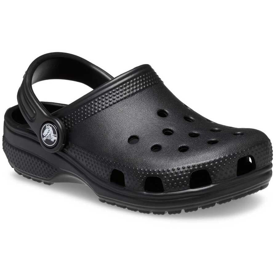 Crocs Crocs Çocuk Marka Logolu Rahat Günlük Kullanım Siyah Terlik 206991-001
