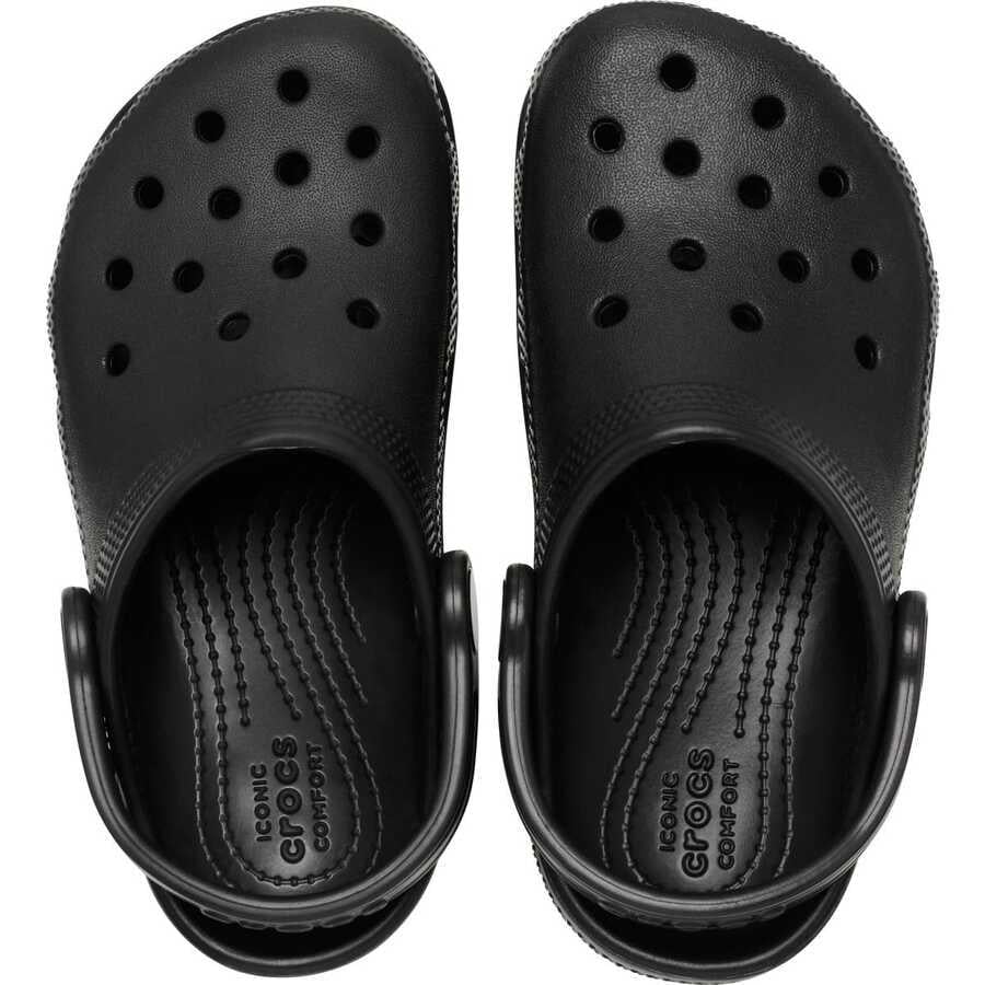 Crocs Crocs Çocuk Marka Logolu Rahat Günlük Kullanım Siyah Terlik 206991-001