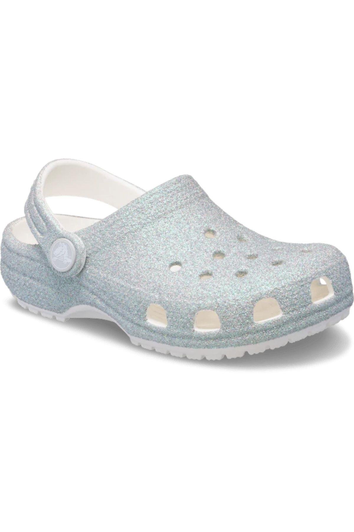 Crocs Crocs Çocuk Marka Logolu Rahat Günlük Kullanım Beyaz Terlik 210986-100