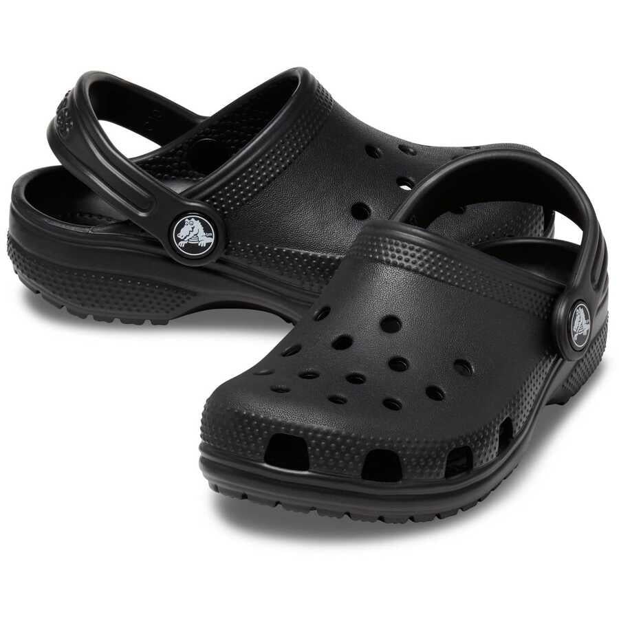 Crocs Crocs Çocuk Marka Logolu Rahat Günlük Kullanım Siyah Terlik 206991-001