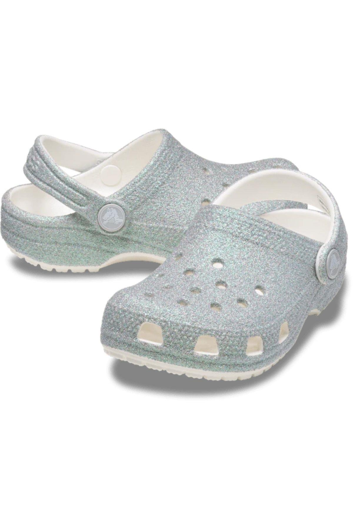 Crocs Crocs Çocuk Marka Logolu Rahat Günlük Kullanım Beyaz Terlik 210986-100