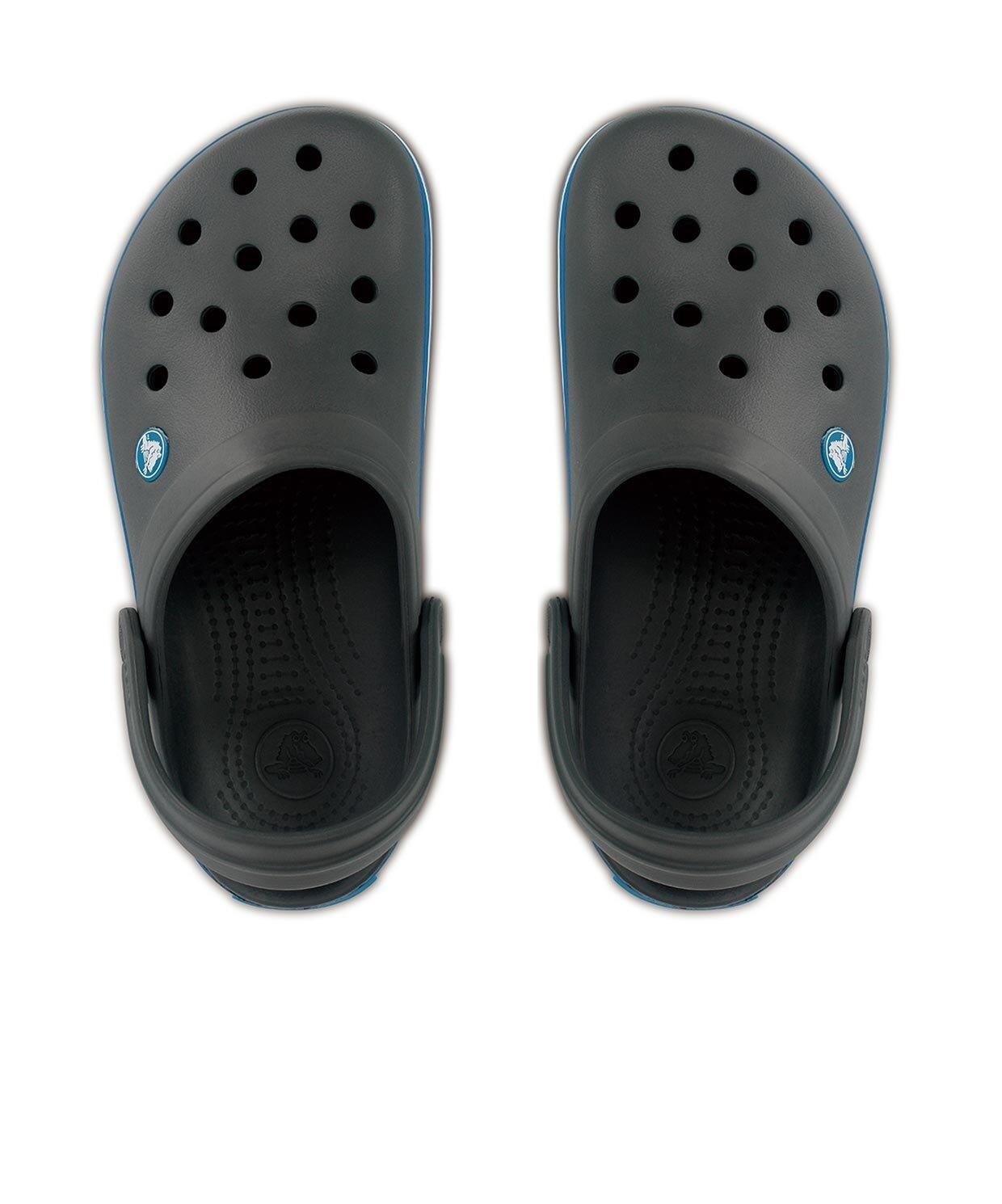 Crocs Crocs UNISEX Renkli Logo Detaylı Günlük Lacivert-Gri Terlik 11016-07W