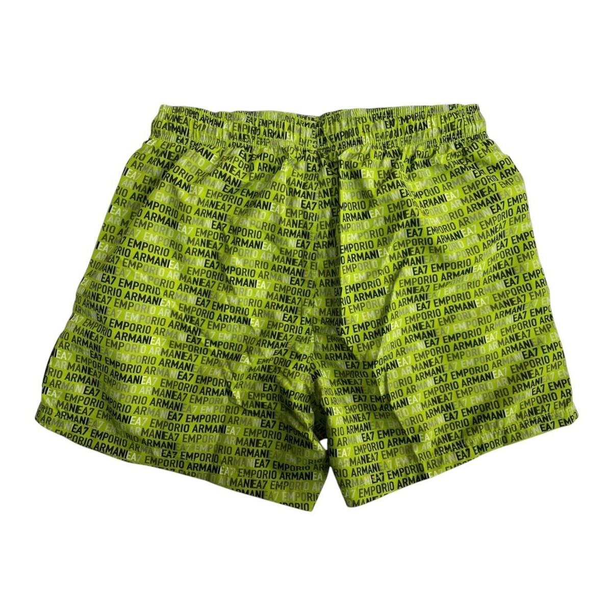 Ea7 Ea7 Erkek EA7 Yazı Desenli Bel Bağlamalı Yeşil Mayo 7M000510 AF13059-F7012