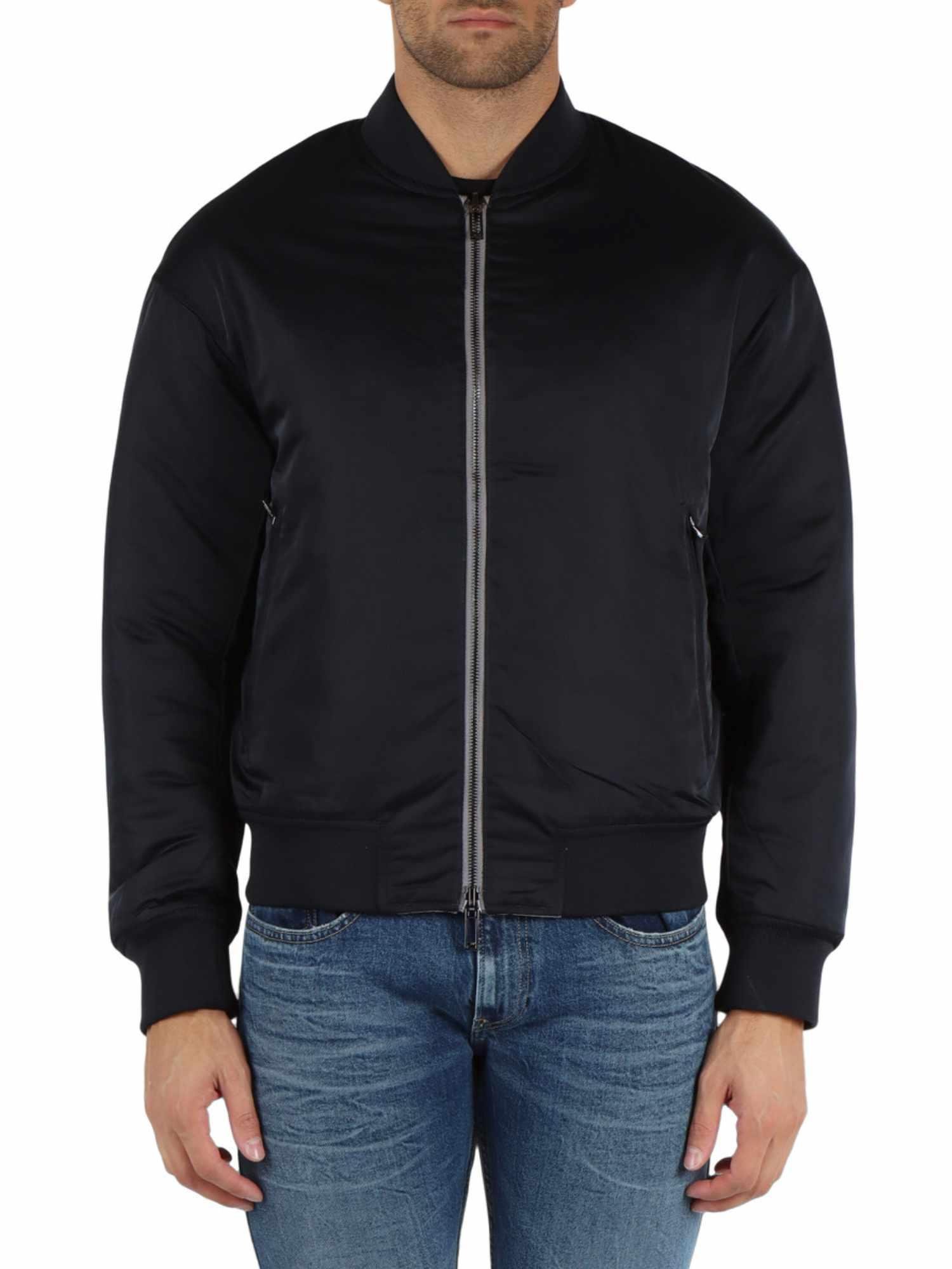 Emporio Armani Emporıo Armani Erkek Çift Taraflı Dik Yaka Arkası Marka Logolu Uzun Kollu Gri Mont 6D1B71 1NUAZ-06K3