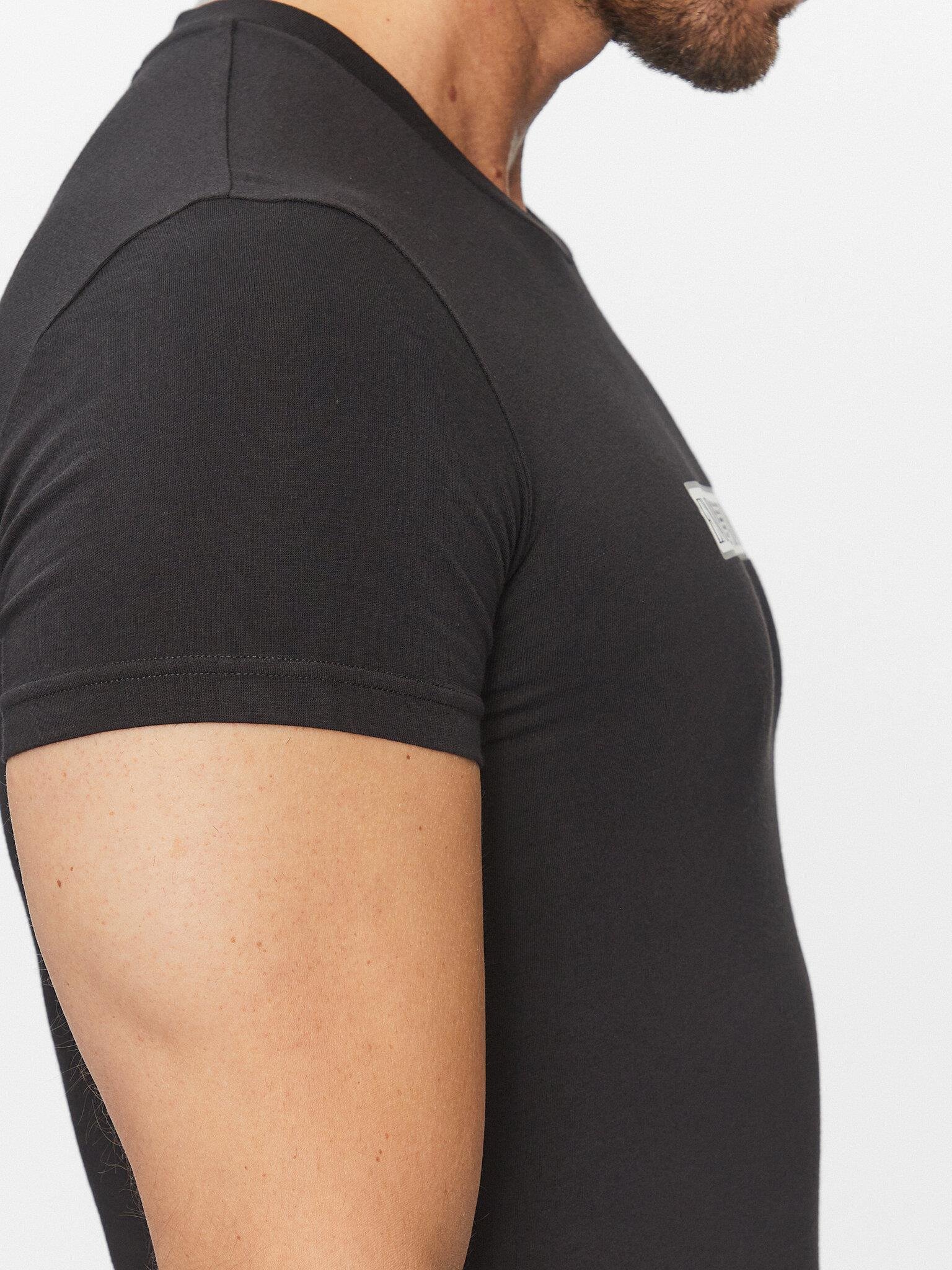 Emporio Armani Emporıo Armani Erkek Dokuma Bisiklet Yaka Kısa Kollu Günlük Siyah T-Shirt 111035 3F517-00020