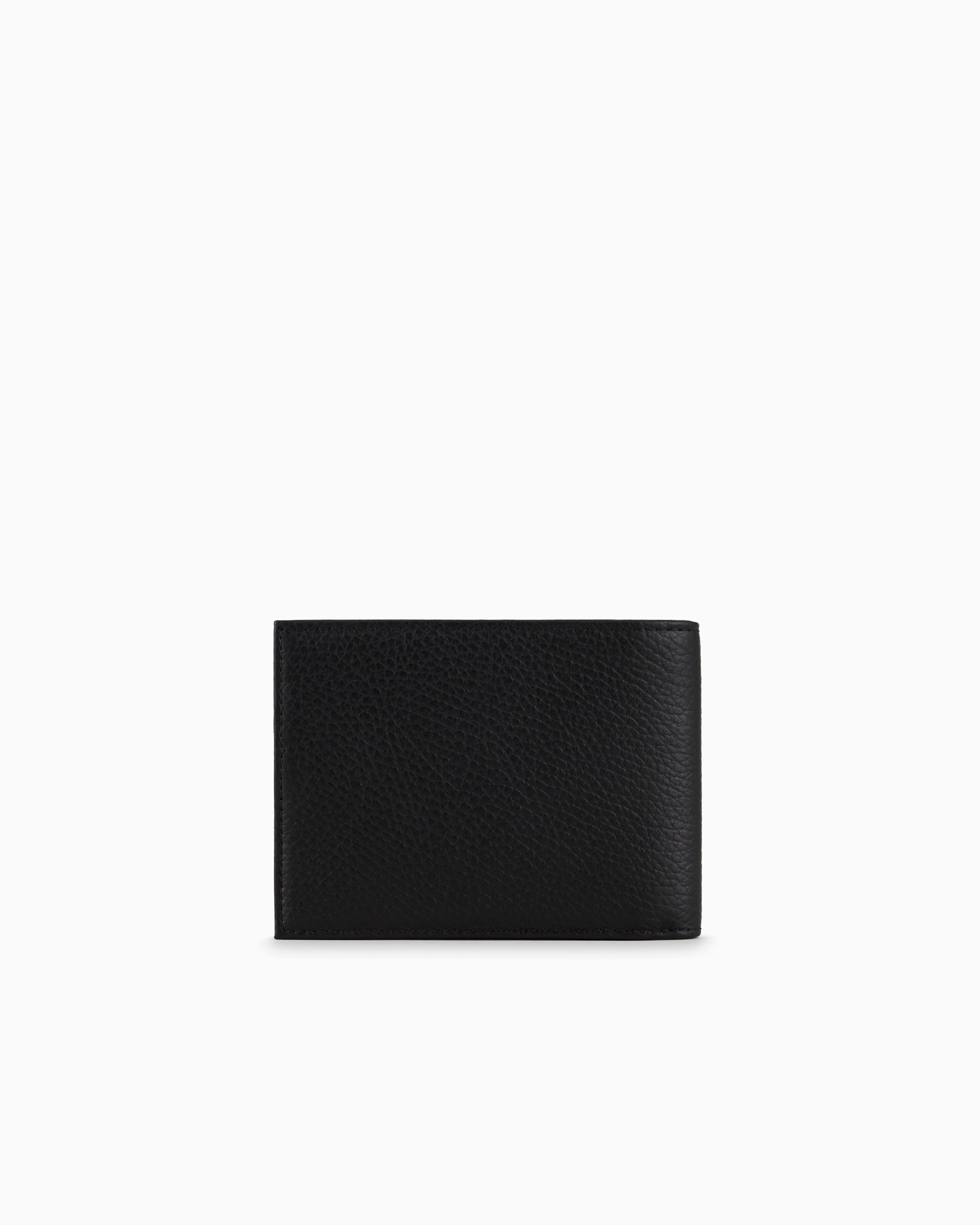 EMPORIO ARMANI Emporıo Armani Erkek Kapamasız Bölmeli Deri Siyah Cüzdan Y4R166 Y068E-80001