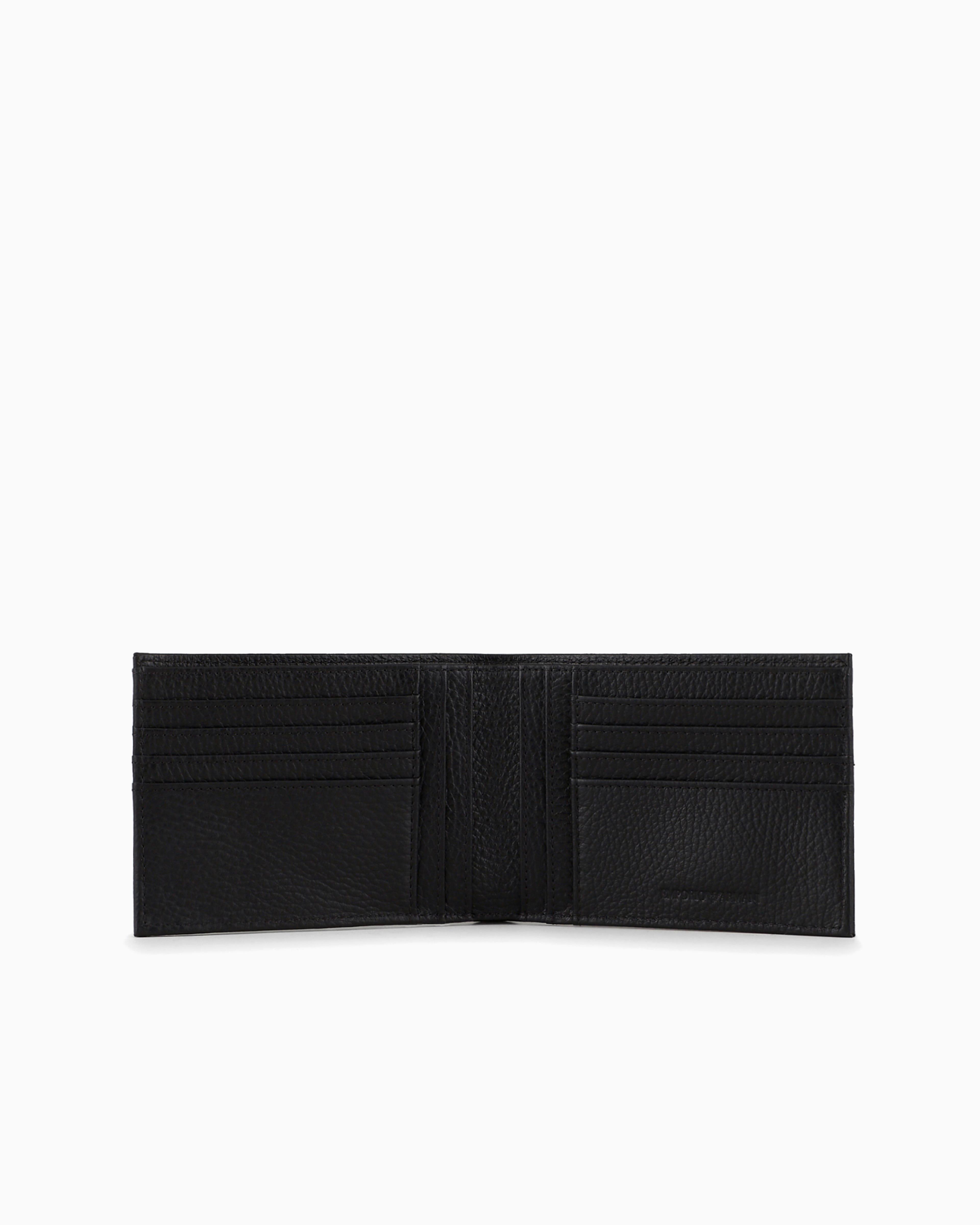 EMPORIO ARMANI Emporıo Armani Erkek Kapamasız Bölmeli Deri Siyah Cüzdan Y4R166 Y068E-80001