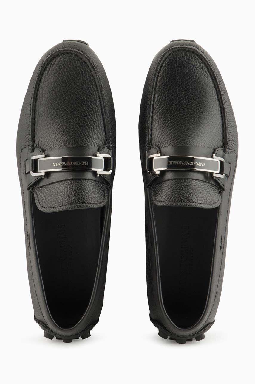 Emporio Armani Emporıo Armani Erkek Logolu Bağcıklı Deri Siyah Casual X4B151 XN882-K001