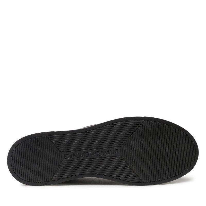 Emporio Armani Emporıo Armani Erkek Logolu Bağcıklı Günlük Kullanım Siyah Sneaker X4X598 XN633-K001