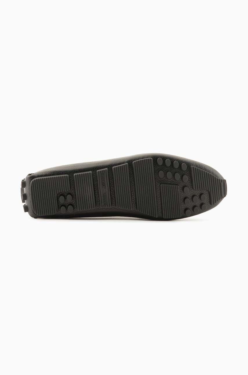 Emporio Armani Emporıo Armani Erkek Logolu Bağcıklı Deri Siyah Casual X4B151 XN882-K001