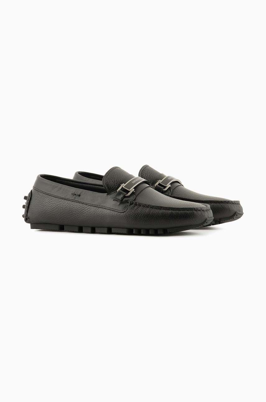 Emporio Armani Emporıo Armani Erkek Logolu Bağcıklı Deri Siyah Casual X4B151 XN882-K001