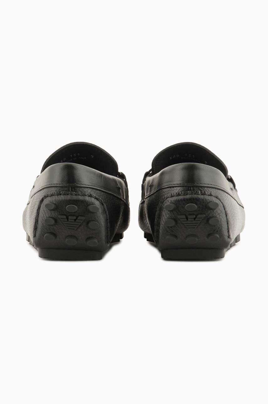 Emporio Armani Emporıo Armani Erkek Logolu Bağcıklı Deri Siyah Casual X4B151 XN882-K001