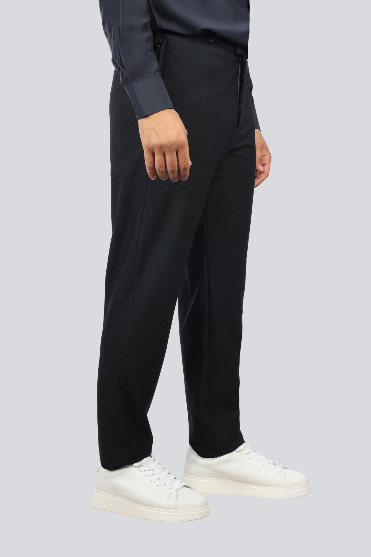 Emporio Armani Emporıo Armani Erkek Normal Bel Düz Paça Esnek Rahat Kumaş Cep Detay Lacivert Pantolon EM000158 TE11109-UB109