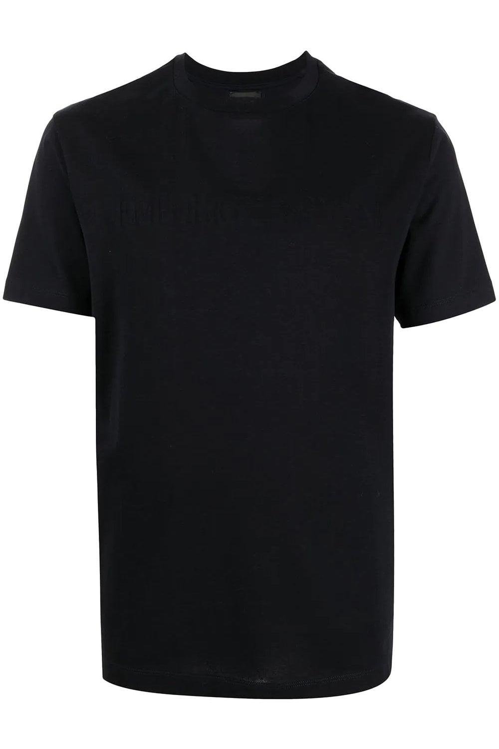 Emporio Armani Emporıo Armani Erkek Pamuklu Marka Logolu Yuvarlak Yaka Mavi T-Shirt 8N1TD2 1JGYZ-0974