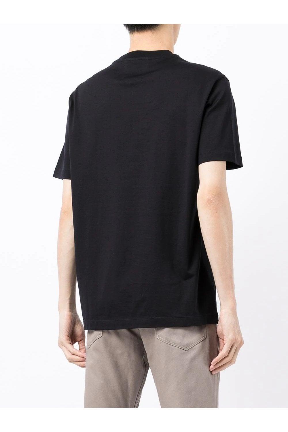 Emporio Armani Emporıo Armani Erkek Pamuklu Marka Logolu Yuvarlak Yaka Mavi T-Shirt 8N1TD2 1JGYZ-0974