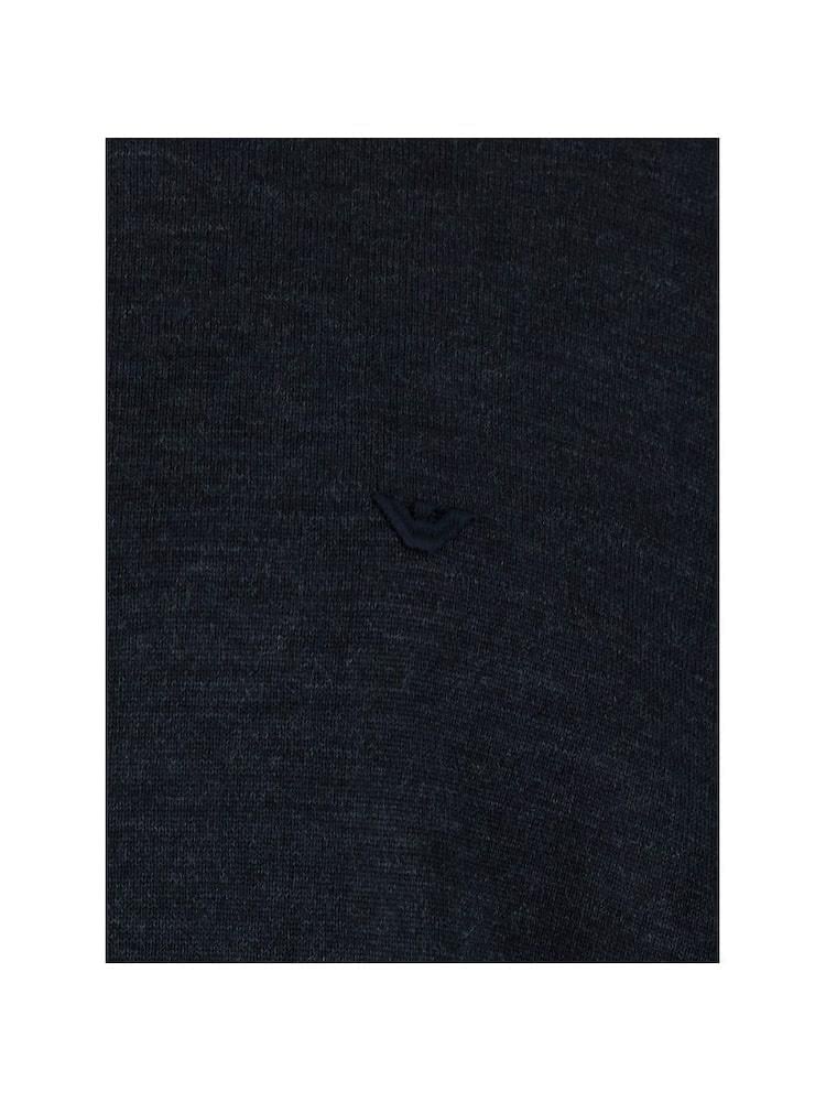 EMPORIO ARMANI Emporıo Armani Erkek Regular Fit Yuvarlak Yakalı Kartal Logolu Uzun Kollu Gri Kazak EM002423 AF14199-F8085
