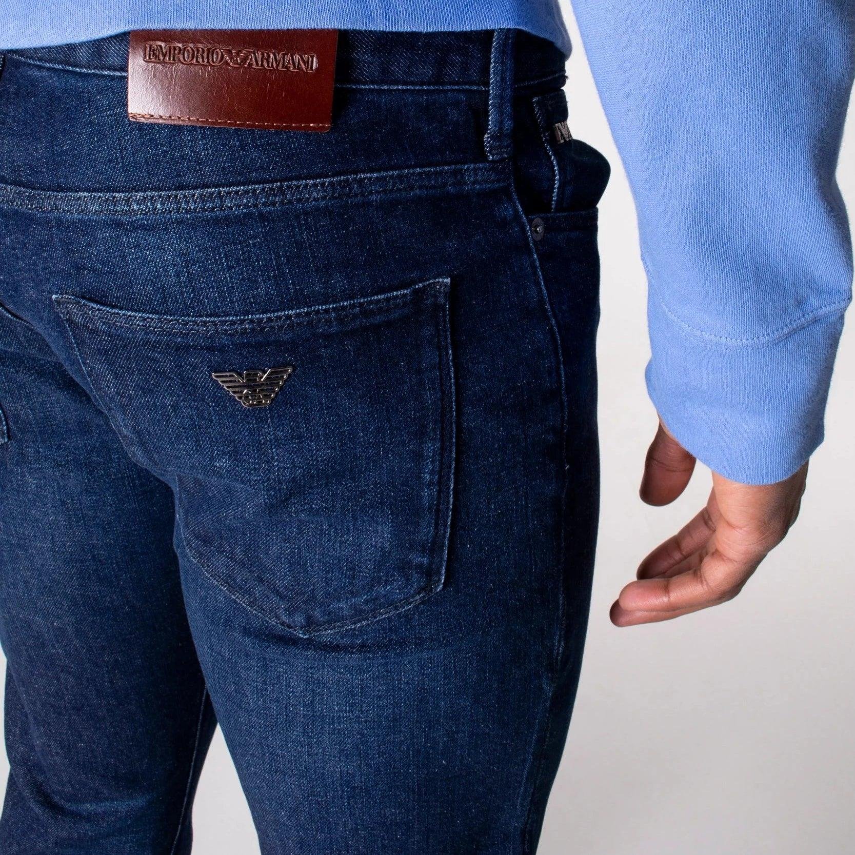 Emporio Armani Emporıo Armani Erkek Slim Fit Pamuklu Mavi Jeans 3L1J06 1DY4Z-0941