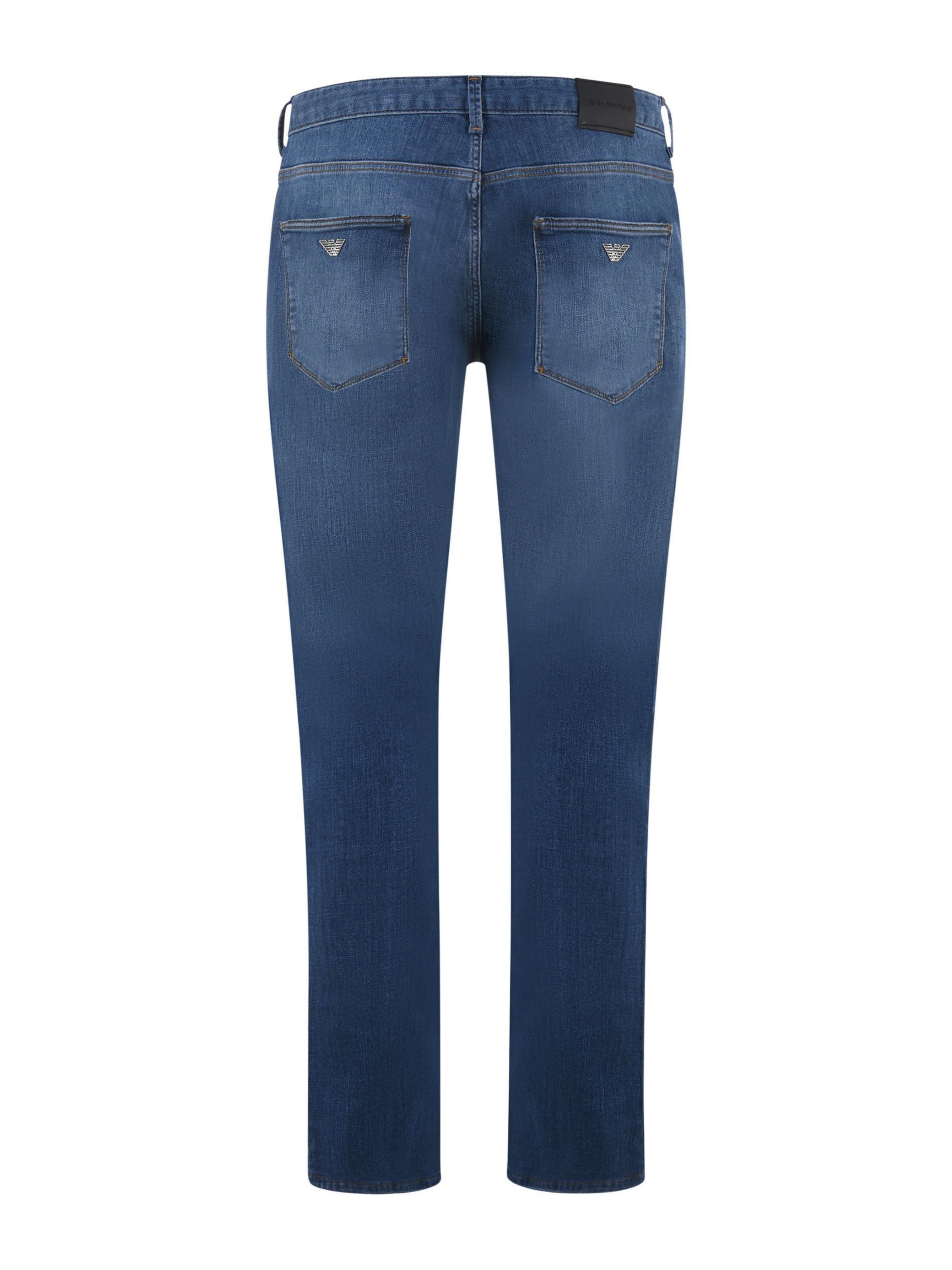 Emporio Armani Emporıo Armani Erkek Slim Fit Normal Bel Pamuklu Lacivert Jeans 3R1J06 1D09Z-0942