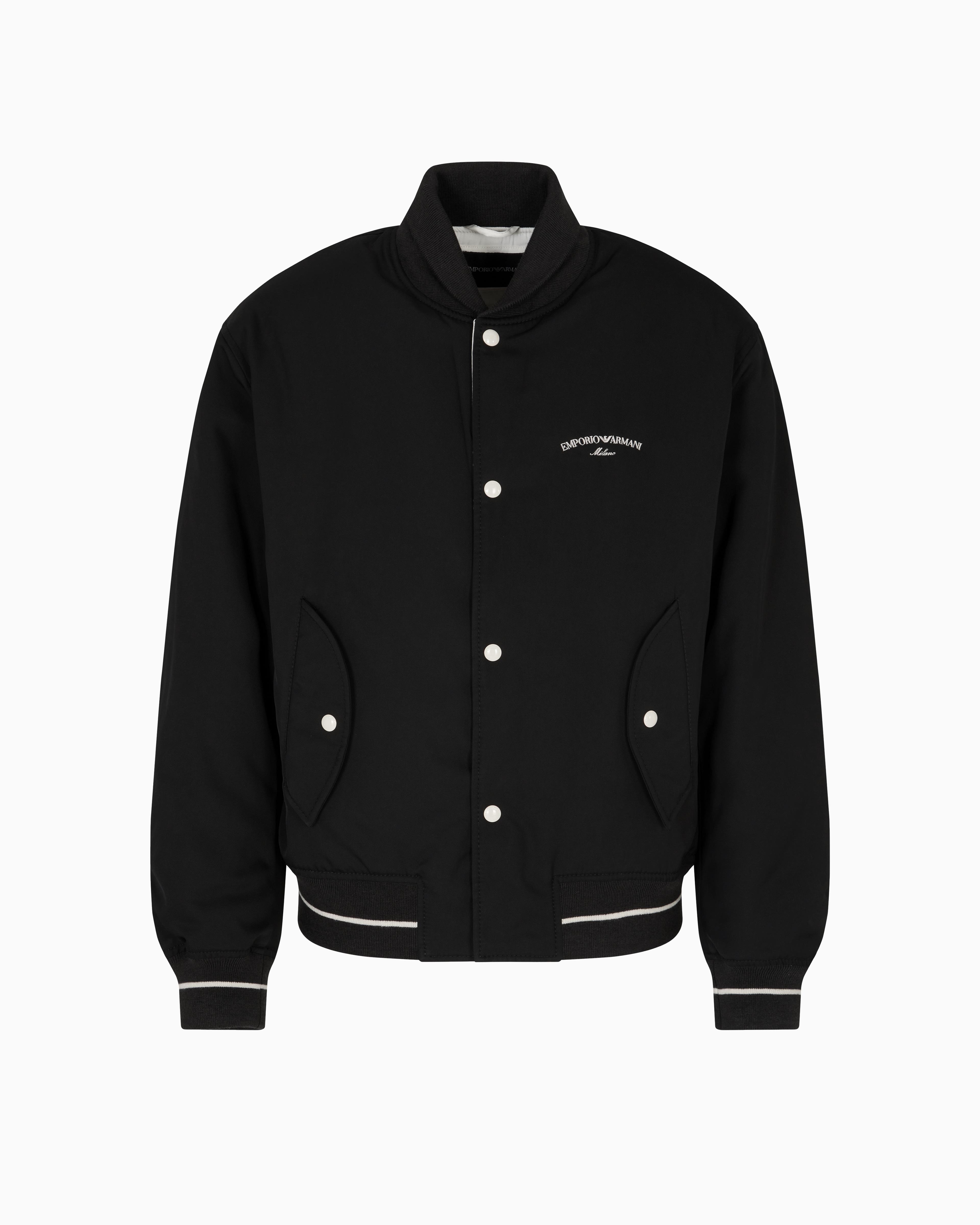 EMPORIO ARMANI Emporıo Armani Erkek Uzun Kol Düğme Kapama Sırt Bölümde İşlemeli Logo Siyah Ceket EM003124 AF18264-UC001