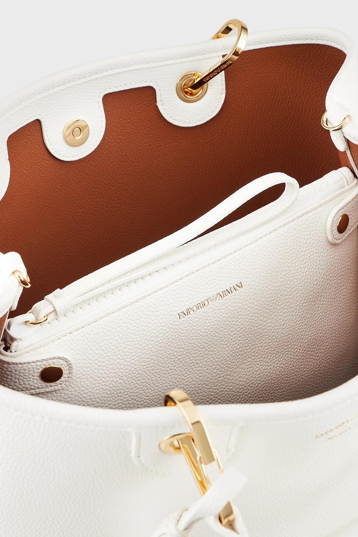 Emporio Armani Emporıo Armani Kadın Logolu Ayarlanabilir Askılıklı Deri Günlük Kullanım Kırmızı Omuz Çantası Y3D165 YFO5B-219